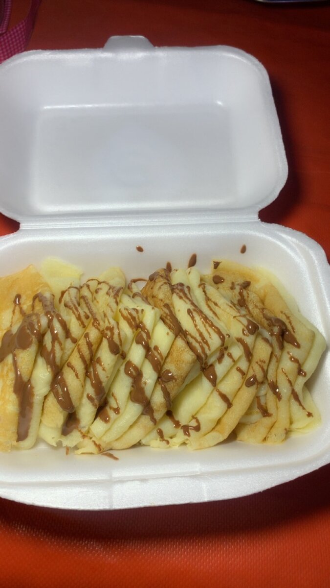 Crêpes avec nutella