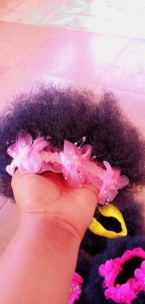 Kids band Afro wigs