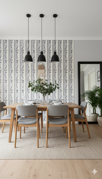 Papier peint moderne à motifs