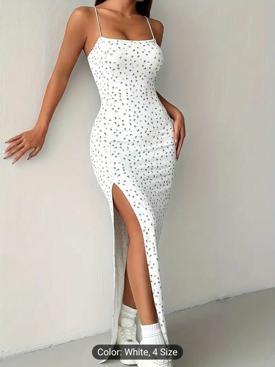 Stunning Floral Print Long Sleeve Dress