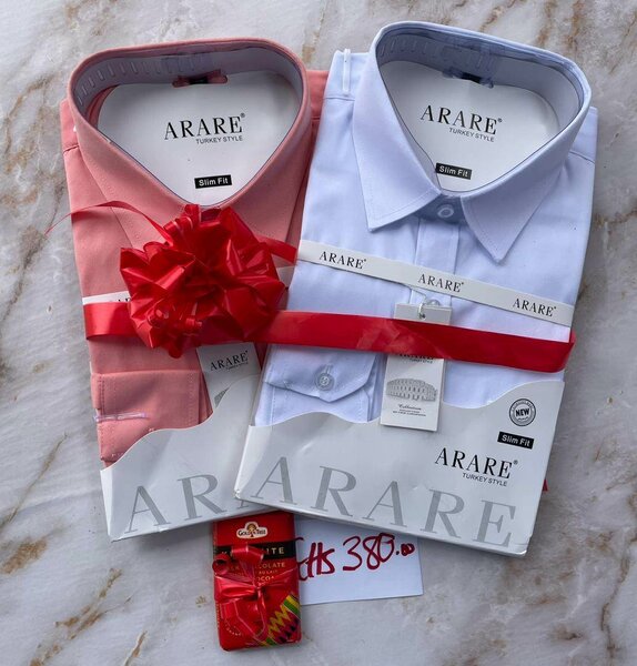Valentine men set office plain shirts