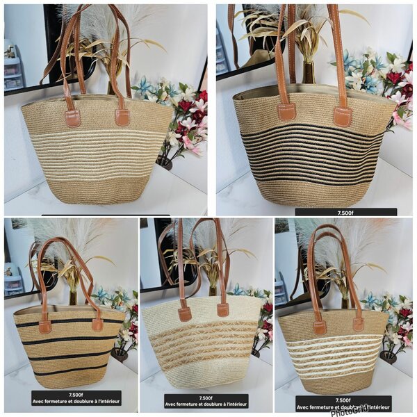 Sac cabba en paille