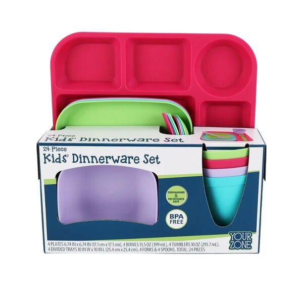 Set de vaisselle pour enfants 24 pièces