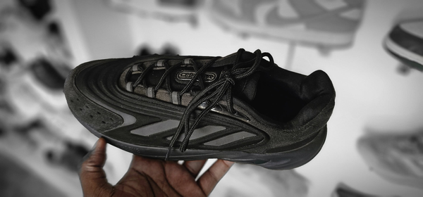 black sneakers