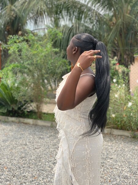 24 inches ponytail