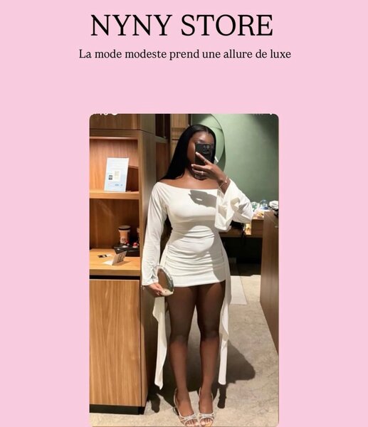 Robe élégante en blanc