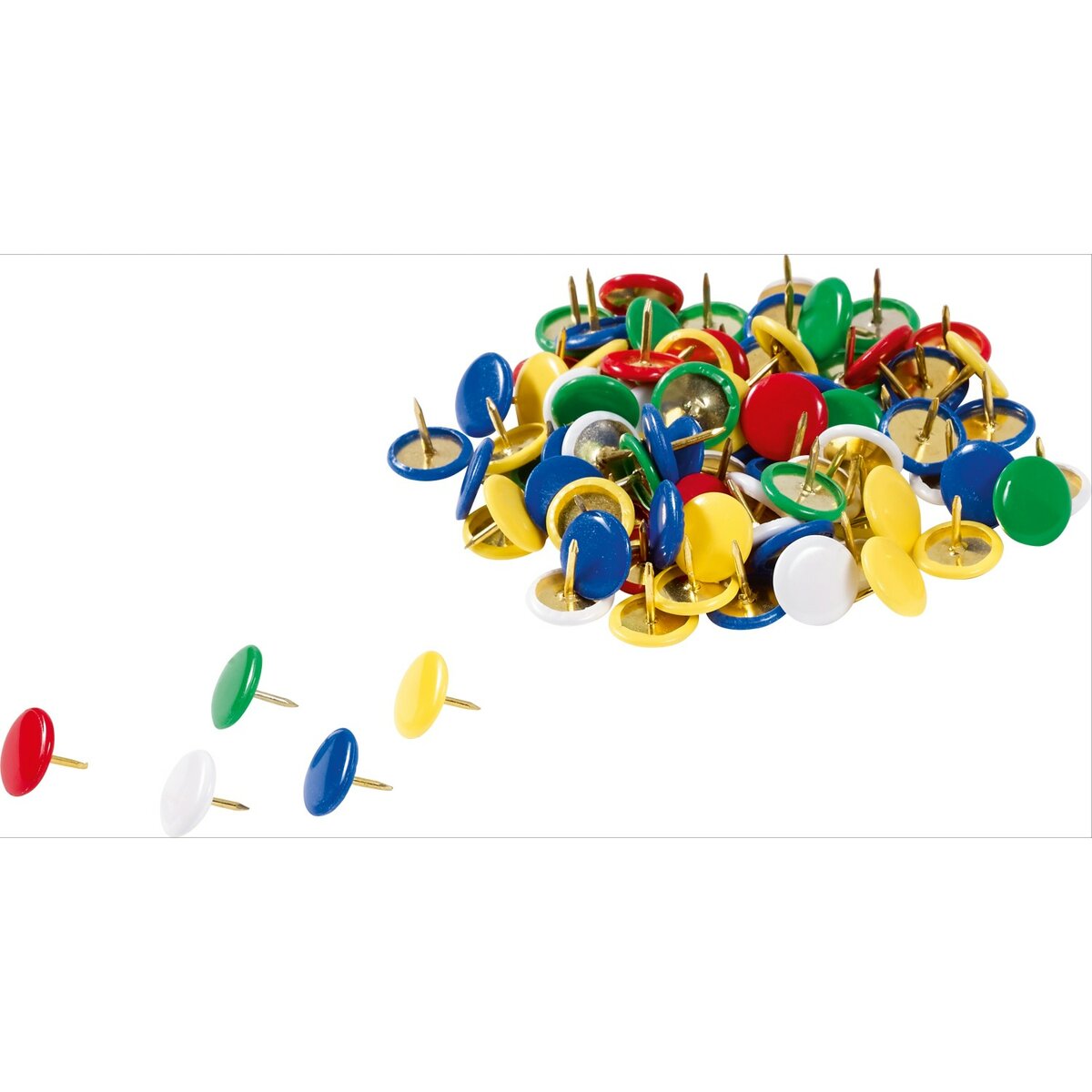 Punaises multicolores 400 pcs