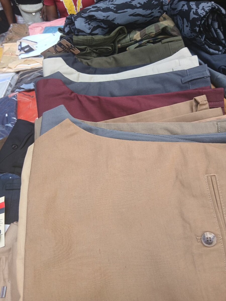Khaki trousers