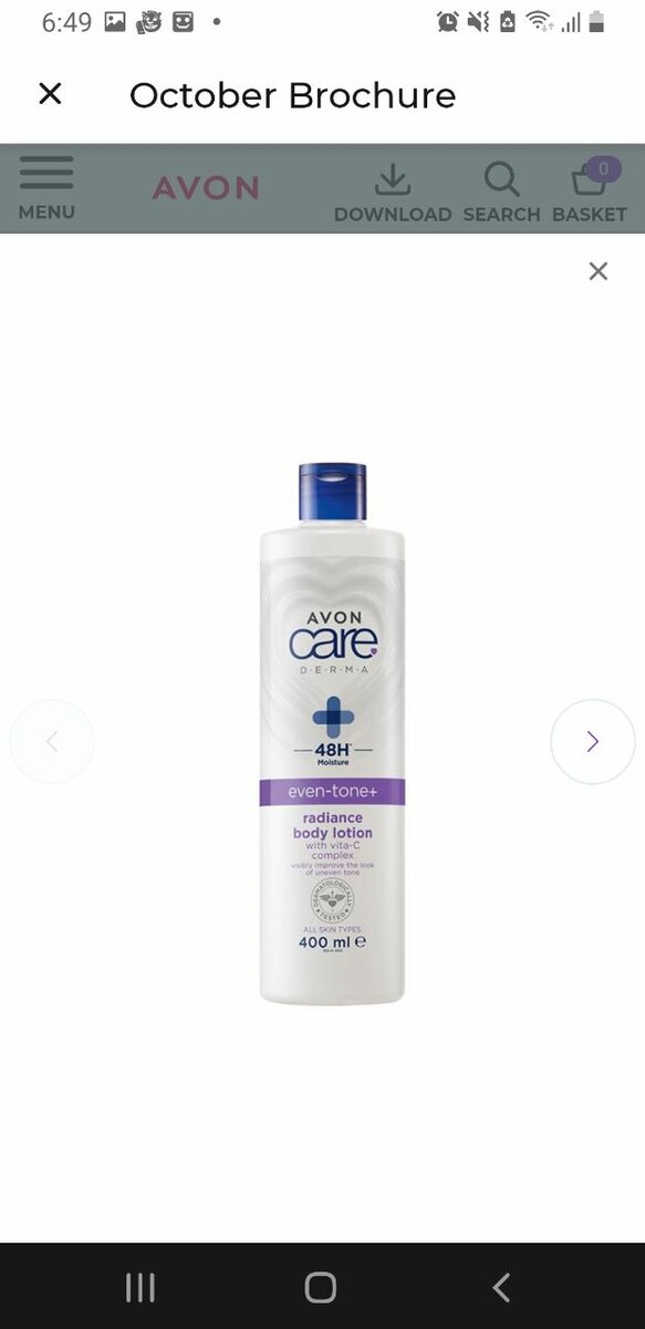 Avon lotions