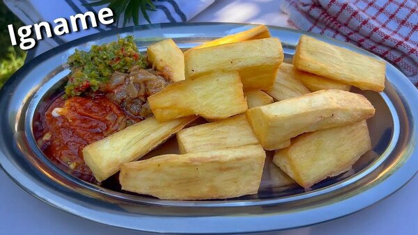 Igname poisson frit