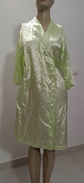 Peignoir satin élégant femme