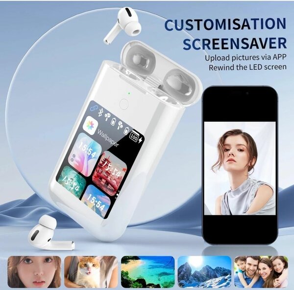 Écouteurs Bluetooth avec Écran LED