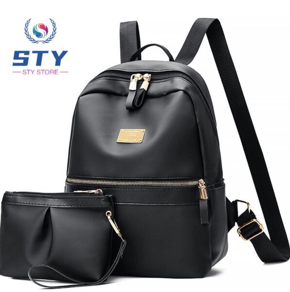 Pcs Ladies Backpack Bag School Bags Black Casual Bag Women
