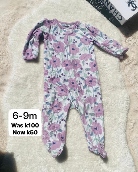 Romper blanc violet