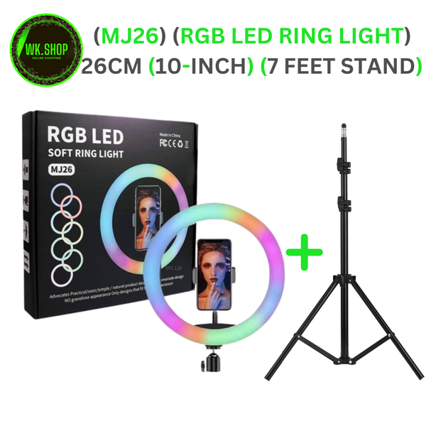 RGB LED Ring Light 10-Inch