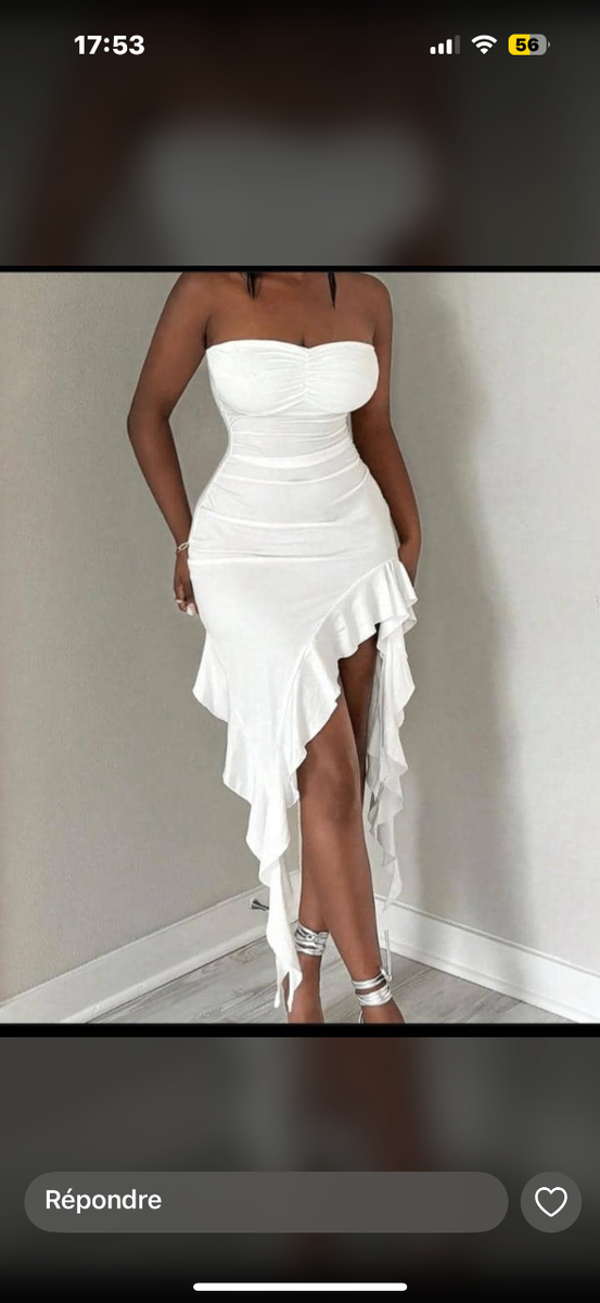 Robe élégante asymétrique