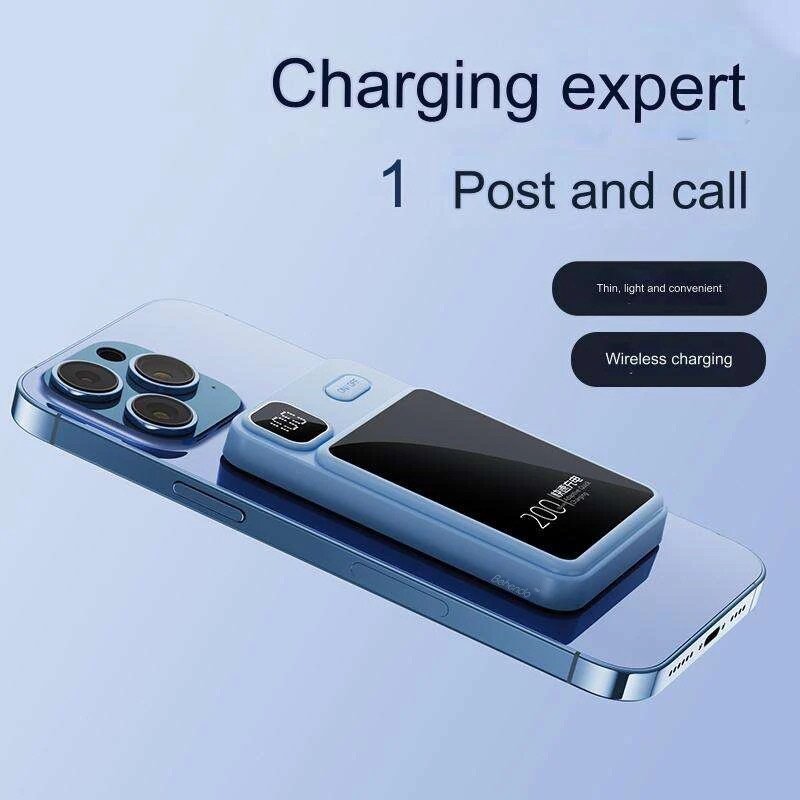 10000mah Magnétique Sans Fil Power Bank Chargeur Portable 20
