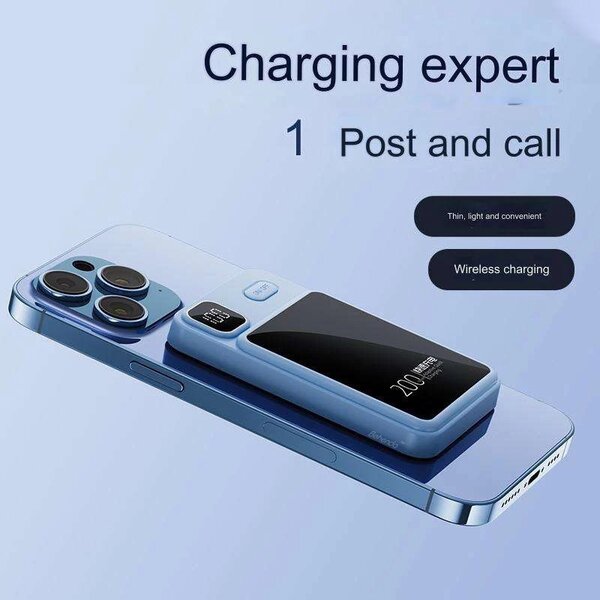 10000mah Magnétique Sans Fil Power Bank Chargeur Portable 20