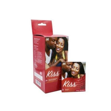 72 Préservatifs Kiss Fraise