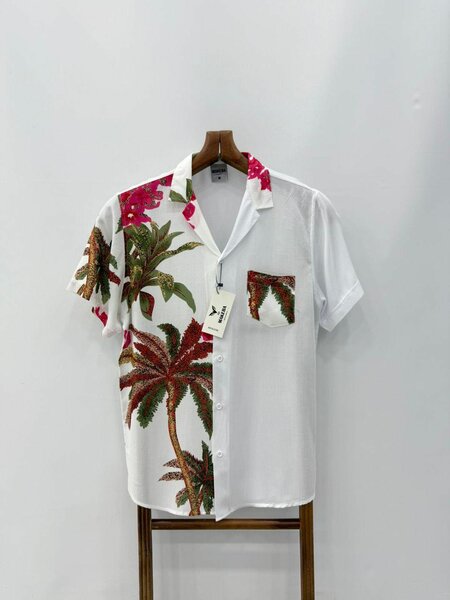 Chemise hawaïenne tropicale homme