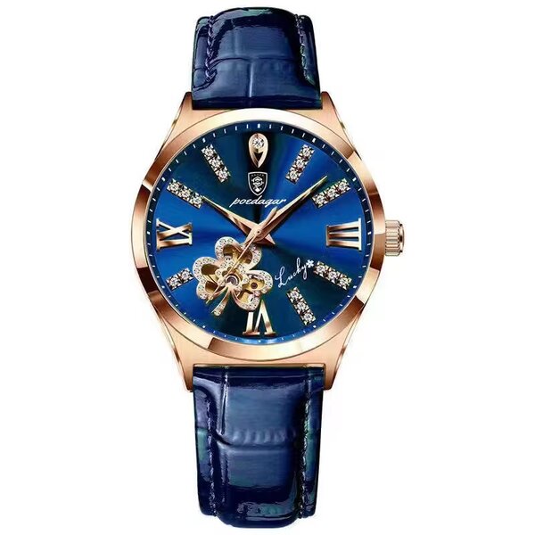 Montre élégante cuir femme