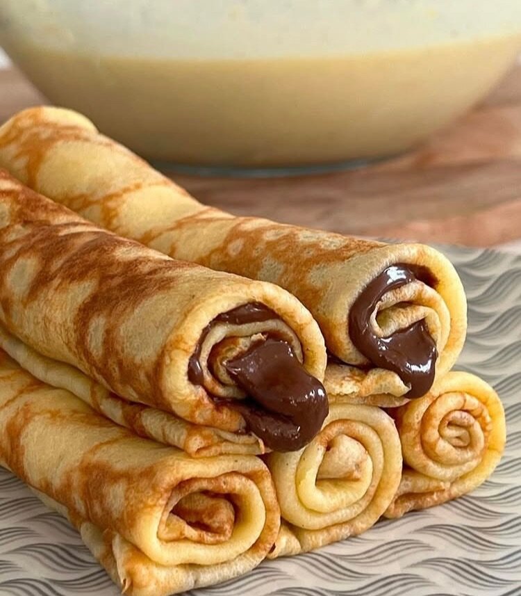 Crêpes Fourrées au Chocolat