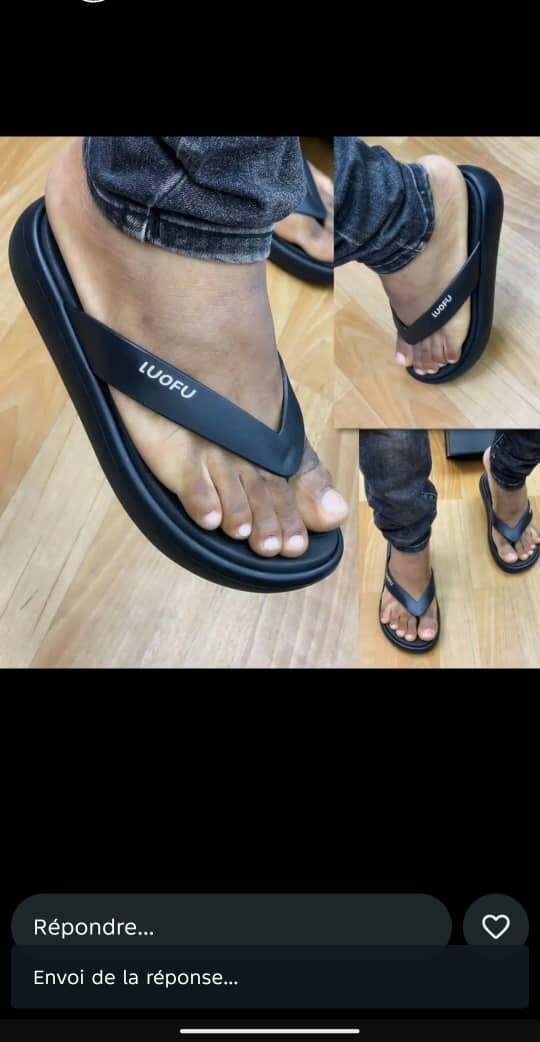 Claquettes confort homme