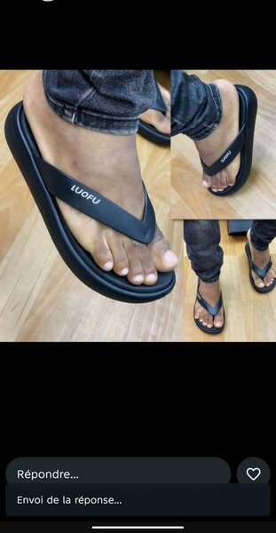 Claquettes confort homme