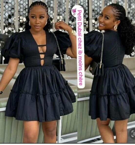 Robe Noire Élégante Femme