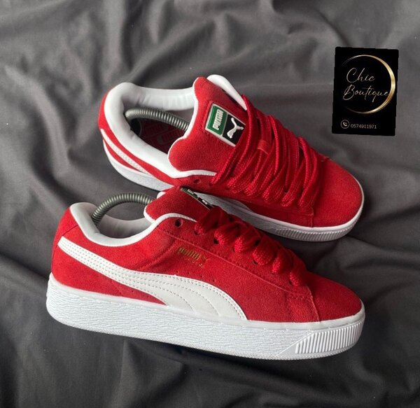 Baskets puma rouges