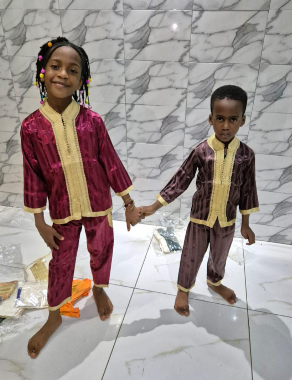 Boubou marocain en 2 pcs