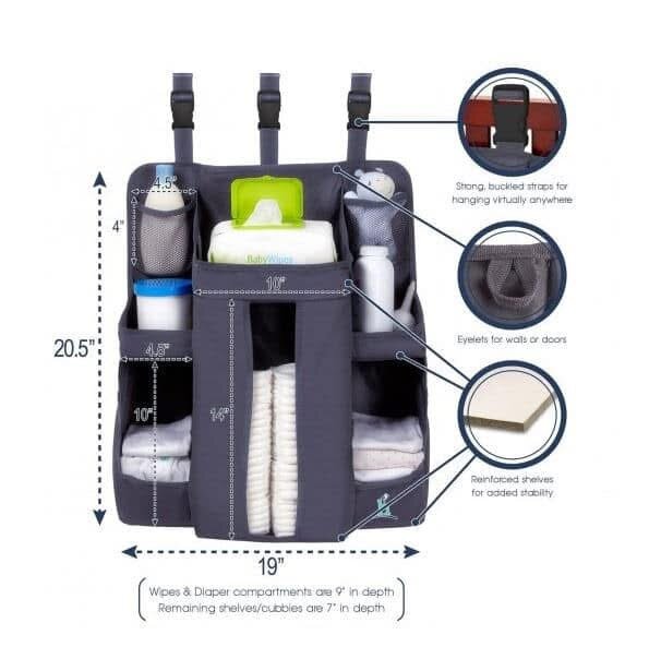 Organisateur de couches bébé pratique