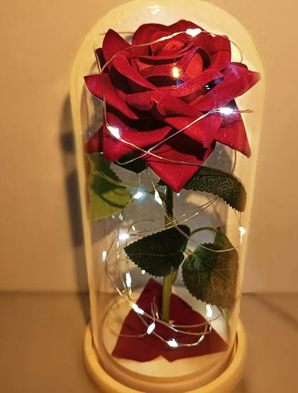 Роза под стеклянным куполом — идеальный подарок! 🥀✨