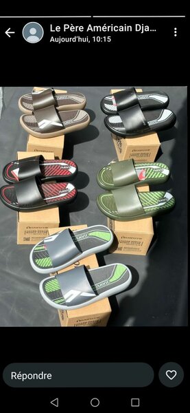 Tongs confort homme