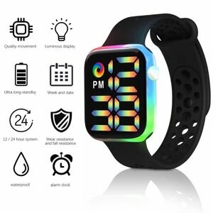Montre électronique Tactile LED, Grande Montre Numérique, Mode Simple