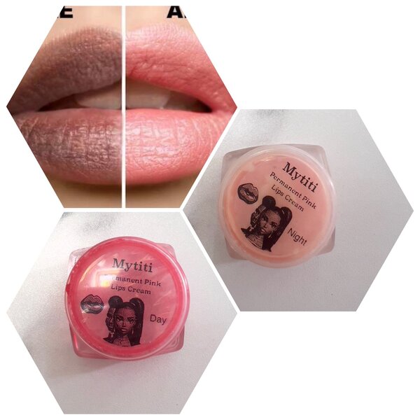 Permanent pink lip cream