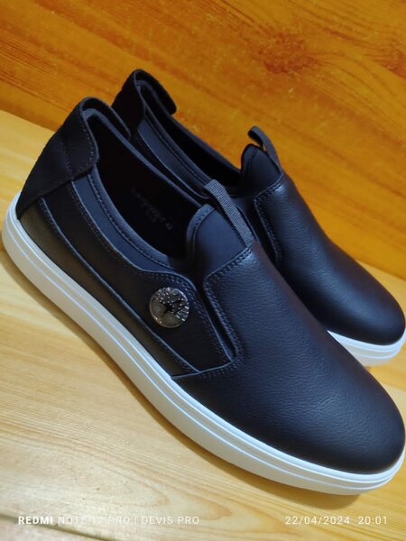 Timberland mocassins homme en cuir bleu foncé