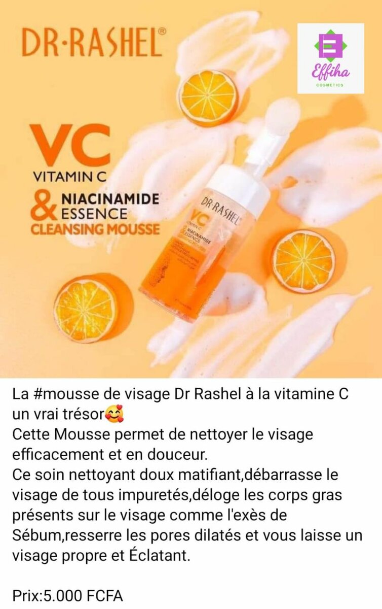 Mousse nettoyante Dr Rashel