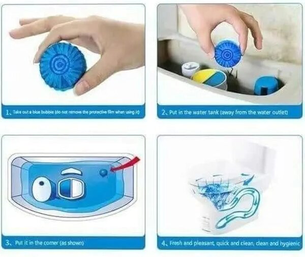 Automatic Toilet Cleaner Balls Flush Tank Cleaner Tablet