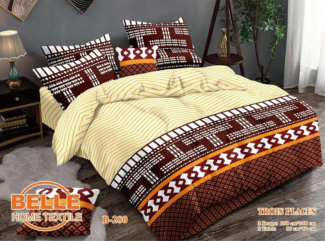 2 Draps de  3 places+ 2 taies