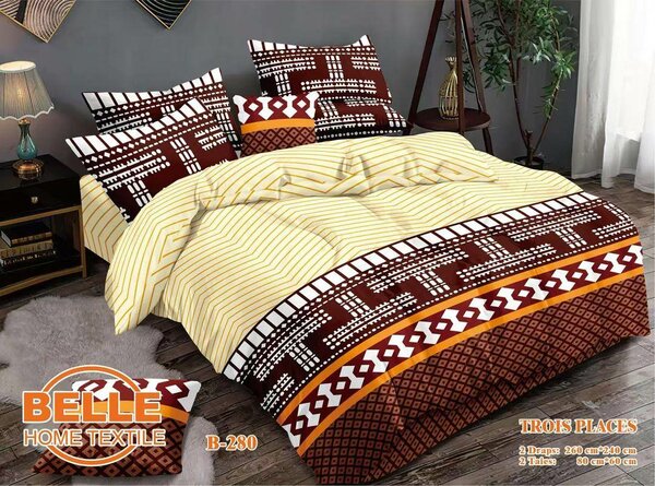 2 Draps de  3 places+ 2 taies