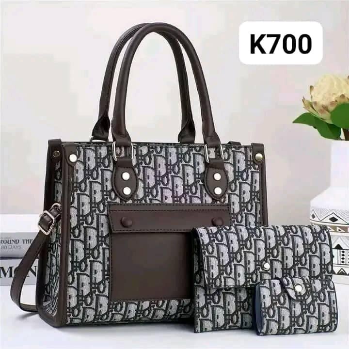 set of gray bags