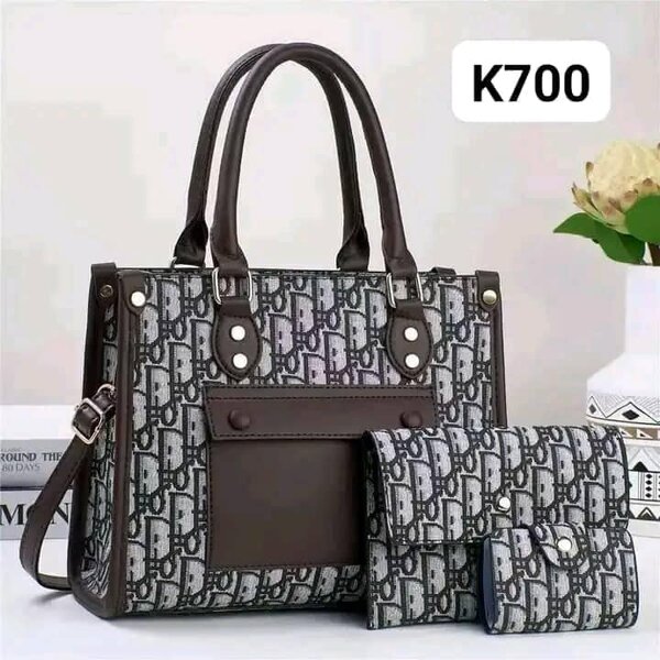 set of gray bags
