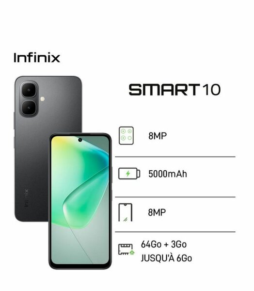 Infinix Smart 10 - 64Go/3Go