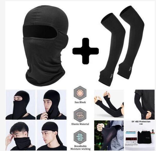 Ensemble cagoule et manchettes UV