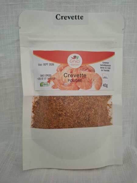 Poudre de Crevette Bio 40g