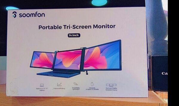 Soomfon Tri-Screen Monitor 14"