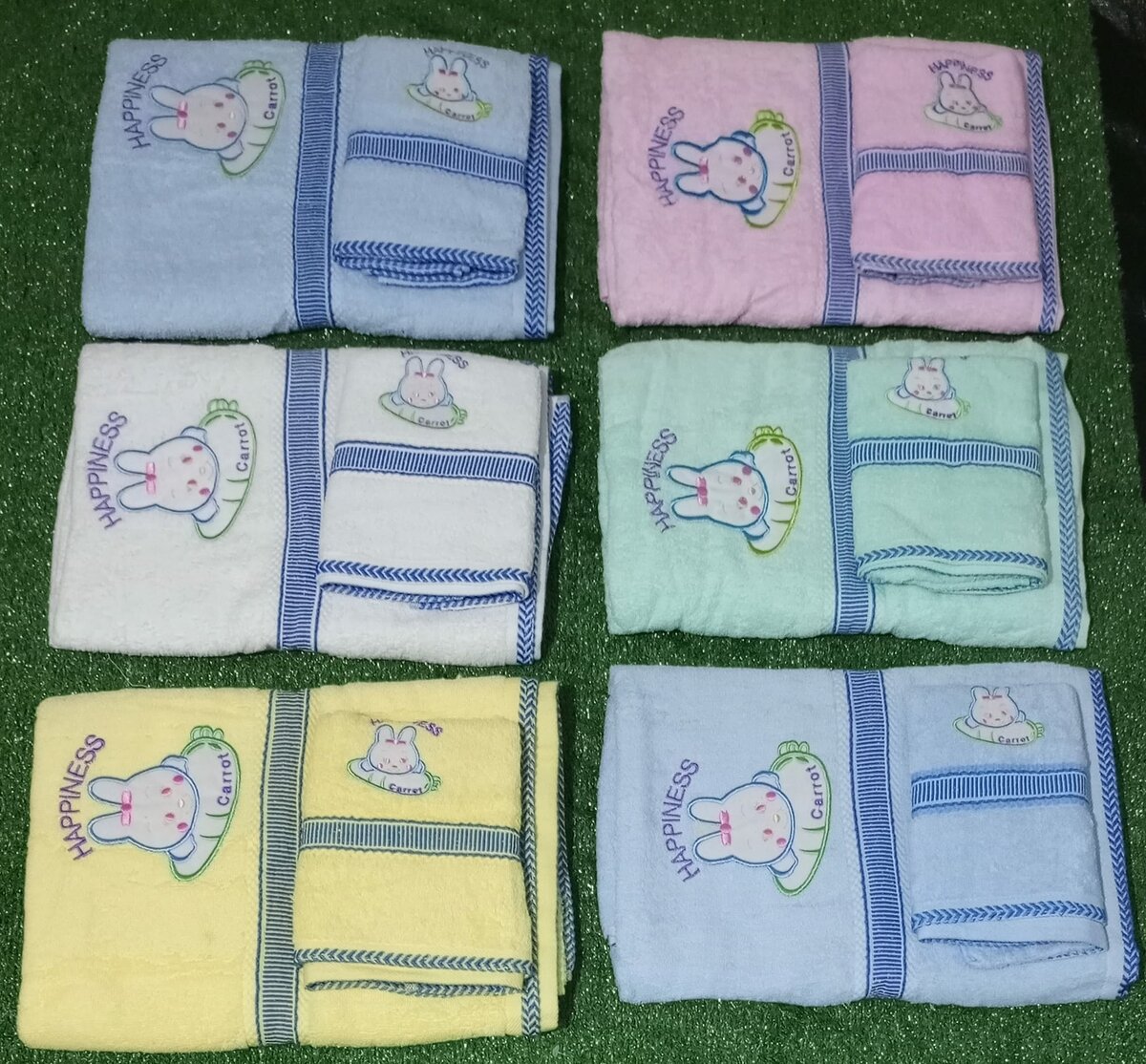 Serviette une grande et une petite