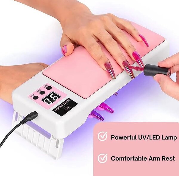 2 in 1 arm rest and nail lamp