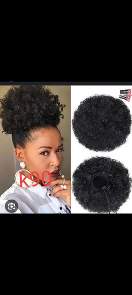 Afro ponytails